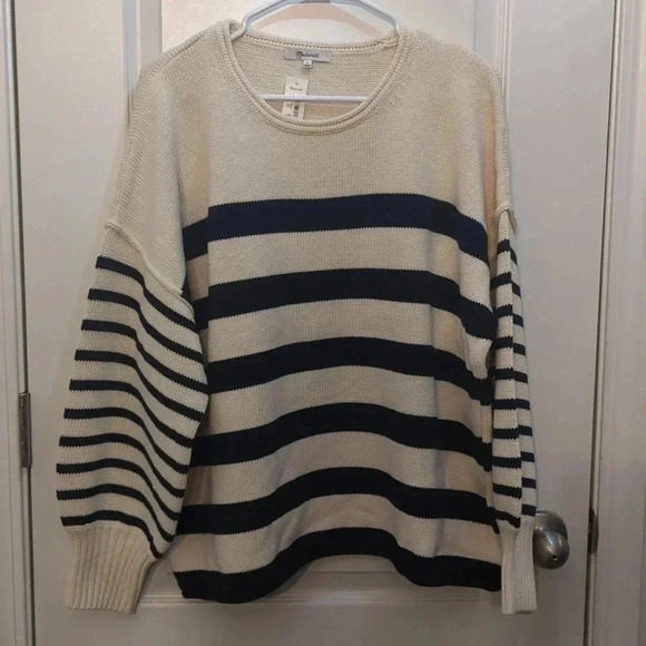 Madewell Pullover Sweater in Mixed Stripe - Picture 4 of 10